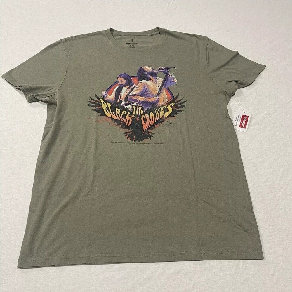 XL Wrangler® Men's Short Sleeve The Black Crowes Graphic Band Tee NEW‎